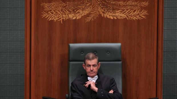 Speaker of the House, Peter Slipper, above. Special Minister of State Gary Gray said it was appropriate that the Finance Department scrutinise the use of entitlements by MPs.
