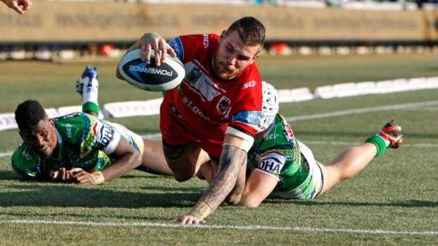 Dealing with home truths: Dragons centre Josh Dugan revealed he was been on the wrong end of coach Paul McGregor's feedback.