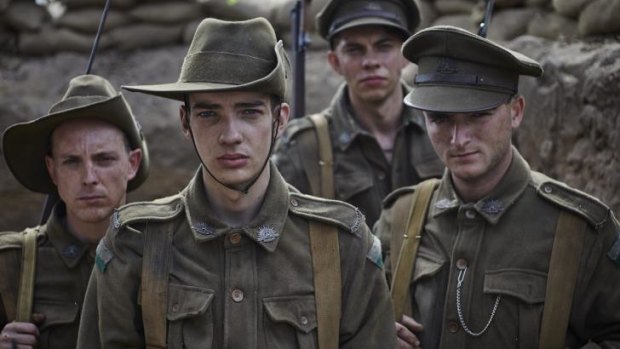 A scene from the recent TV series <i>Gallipoli</i>, also written by novelist Christopher Lee.