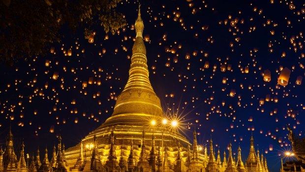 Shwedagon Pagoda, Myanmar.