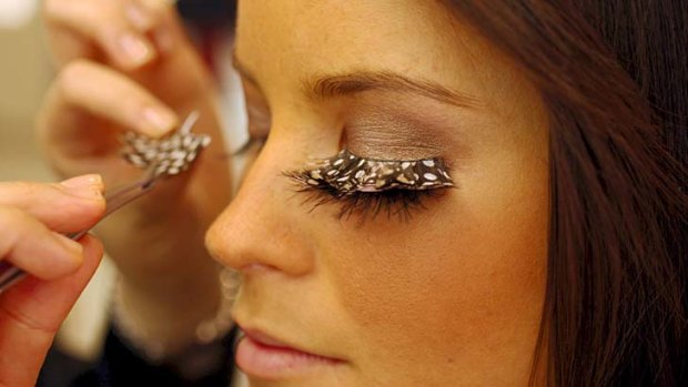 Fresh looks ... Falsies are in fashion.