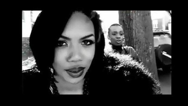 Causing a stir ... Kiely Williams, pictured here in a scene from her new video.