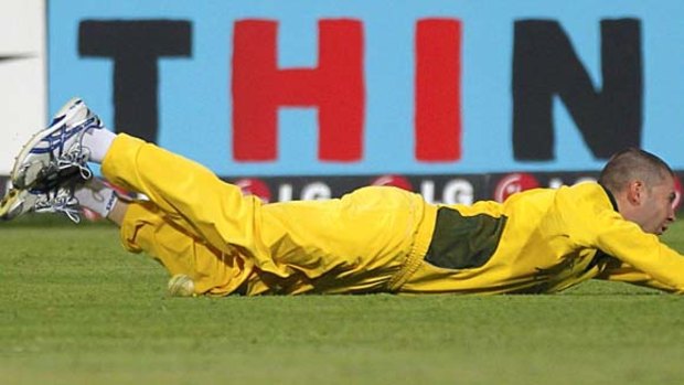 Flat out: Another robust performance from vice-captain Michael Clarke helped Australia keep its unbeaten tournament record intact with a 60-run win over Kenya.