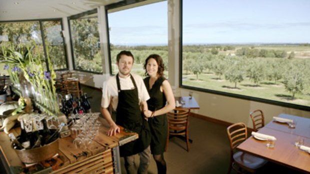 Aaron and Astrid Turner of Loam Restaurant at Drysdale.