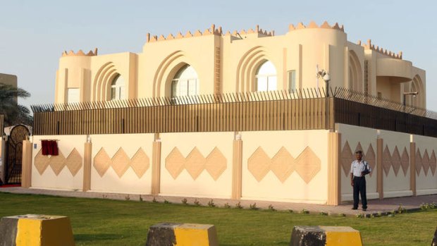 The new Taliban office in Doha.
