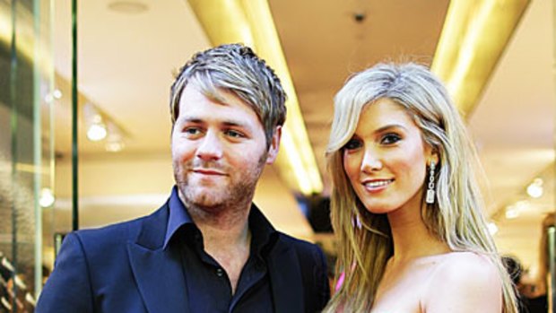 Brian McFadden and Delta Goodrem at the Tag Heuer store opening in Melbourne this month.