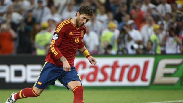 United &#8230; with old suspicions laid to rest, Sergio Ramos can happily partner Gerard Pique (below).