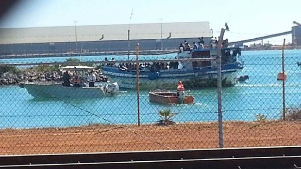 ''Rickety'': The boat in Geraldton.