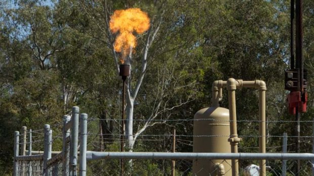 Under fire ... coal seam gas exploration.