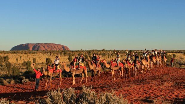 See blazing sunsets from the saddle of a camel.