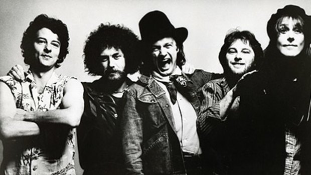 The Dingoes, circa 1977, from left, from left,  John Bois, Kerryn Tolhurst, Broderick Smith, Chris Stockley and John Lee.