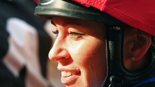 Back in the saddle: Kathy O'Hara returns on Saturday after a bad fall a fortnight ago.
