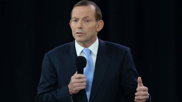 Unscathed: Opposition leader Tony Abbott.