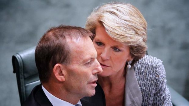 Prime Minister Tony Abbott and Foreign Minister Julie Bishop.