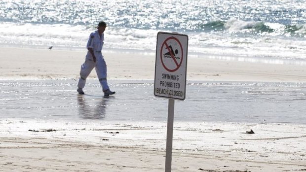 Byron Bay beaches are closed after a fatal shark attack.