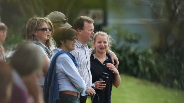 Madeleine with her father Bill Pulver.