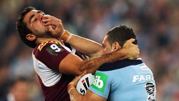 On a mission ... hooker Robbie Farah is determined to reclaim his NSW jumper and go head-to-head with Queensland's Cameron Smith.