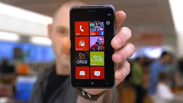 A screen grab from Microsoft's new Windows Phone ad.