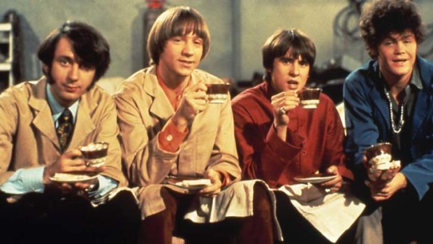 Pop sensation ... the Monkees, from left, Mike Nesmith, Peter Tork, Davy Jones and Micky Dolenz. The group quickly climbed the television ratings after the show's launch in 1966.