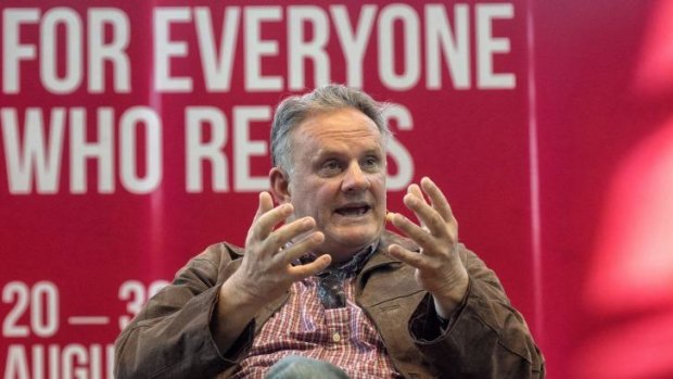 Mark Latham speaking at the Melbourne Writers Festival.