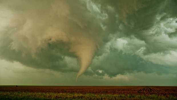 "Once they've seen this, they'll never look at a cloud in the same way again" … a tornado in central Kansas in May this year.