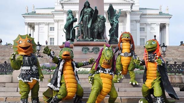 Finnish children's heavy metal band Hevisaurus.