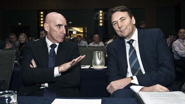 NBN Co's Mike Quigley (left) and Telstra boss David Thodey crafted an industry-changing deal.