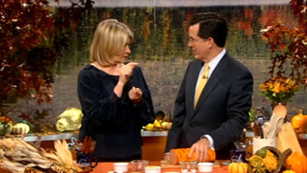 Stewart tells Stephen Colbert how to get a bird drunk.