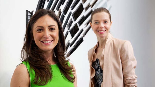 Arty pair: McLemoi Gallery owner Sara Leonardi (left) and designer Bianca Spender give their advice on how to buy your first piece of art.