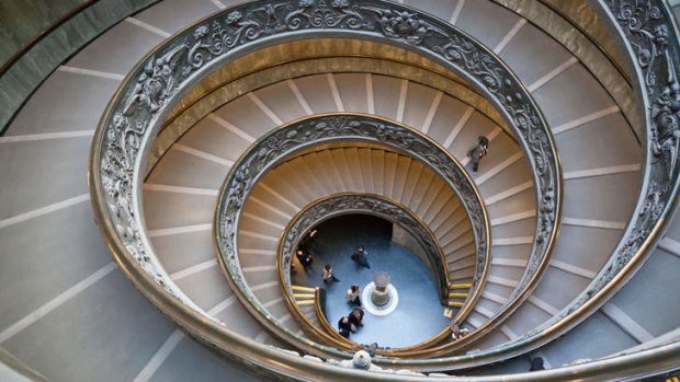 A spiral staircase by Giuseppe Momo.