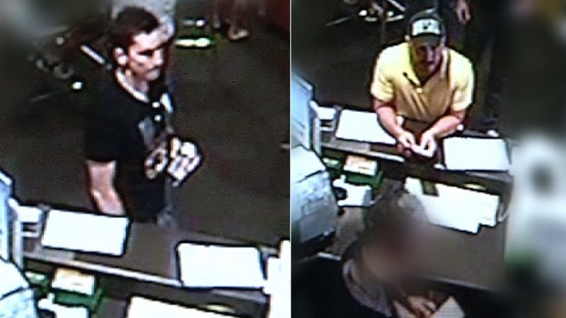 Right: Identified ... an unidentified hotel, Sturt St, Townsville, August 20, between 4.16pm-4.22pm.