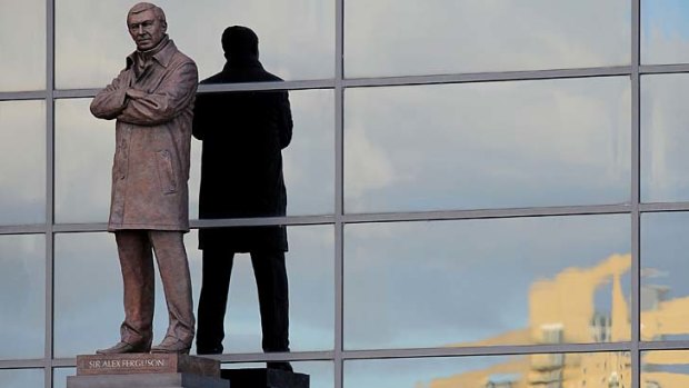 The man: Manchester United manager Alex Ferguson's statue.