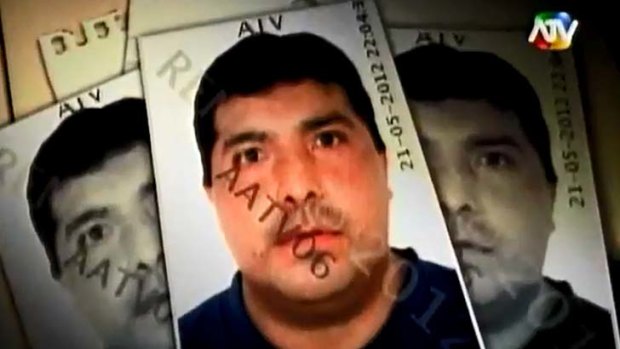 The deceased : Hotel doorman Lino Rodriguez Vilchez in an image taken from Youtube.
