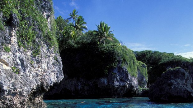 Island of innocence: Adventure activities on Niue include snorkelling at Limestone Rock on Limu.