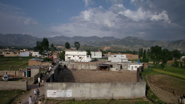 The exterior of the Abbottabad compound where bin Laden was killed.