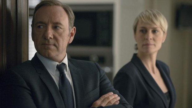 Flagship: <i>House of Cards</i>, starring Kevin Spacey and Robin Wright, will premiere on the Australian Netflix service. 