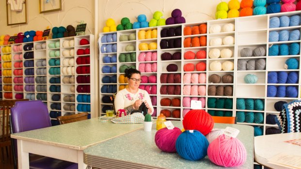Unwind Cafe in Keilor is a knitter's paradise