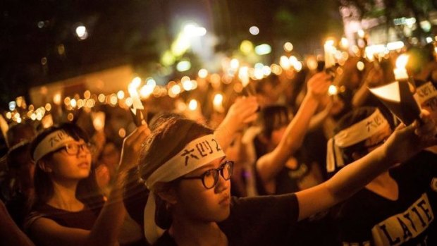 The crowd was noticeably younger than previous years, reflecting a shift in the role of the vigil from defiant remembrance to a platform of political expression.