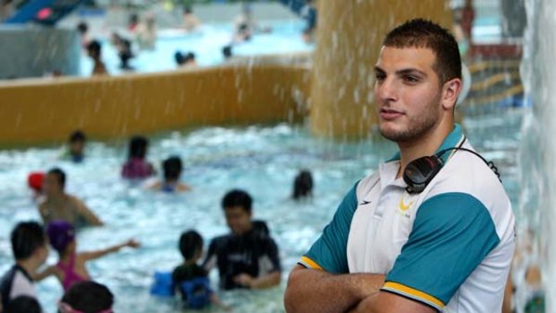 "The training really opened doors for me" ... Shadi Ghazal, 24, who has worked as a lifeguard at Sydney Olympic Park Aquatic centre for three years.