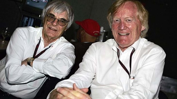 Speed men: Bernie Ecclestone (left) and Ron Walker.