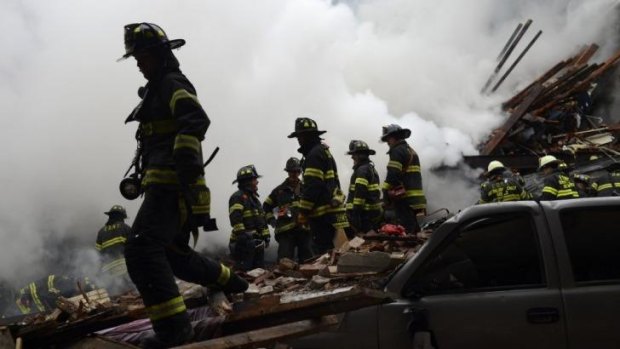 A total of 250 firefighters responded to the emergency, officials said.