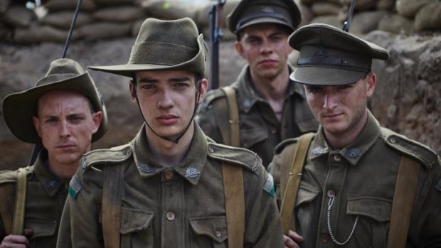 The young stars of Nine's Gallipoli.