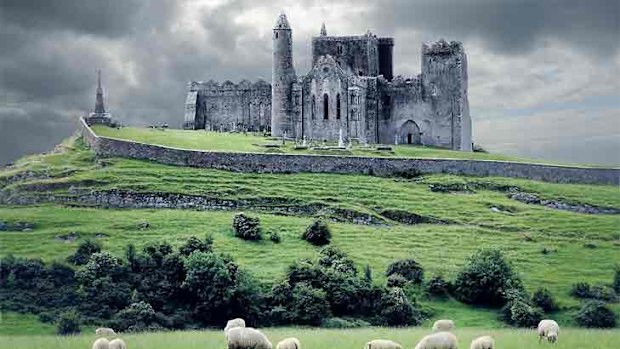 The nearby Rock of Cashel in South Tipperary.