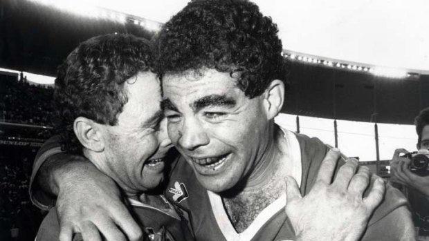 Bonded by success ... not even being opposing Origin coaches can break the friendship that Ricky Stuart and Mal Meninga forged as teammates.