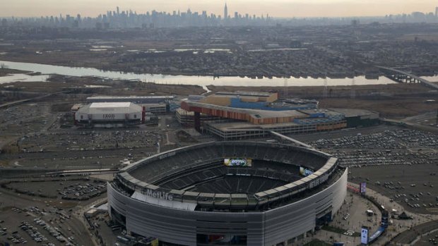 MetLife Stadium in East Rutherford, New Jersey, the home of Super Bowl XLVIII.