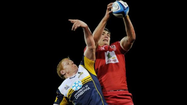 Rob Simmons, right, is tipped to return to action for the Reds against the Waratahs.