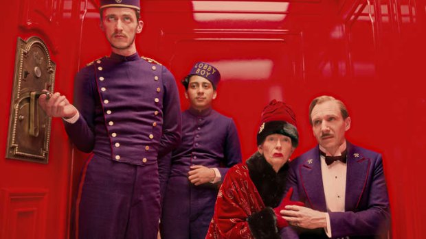 The cast of <i>The Grand Budapest Hotel</i> starring Ralph Fiennes.