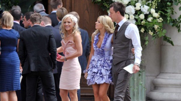 Chelsea captain John Terry and his wife Toni arrive for Joe Cole's wedding in June 2009.