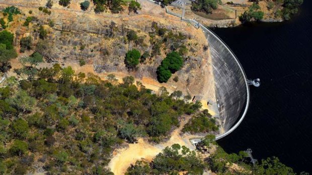 The Whispering Wall at the Barossa Valley reservoir.