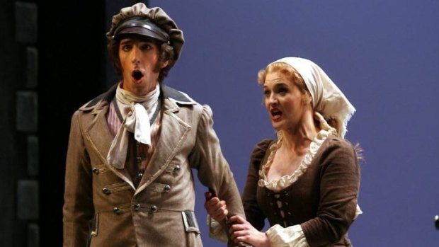 Kanen Breen and Dominica Matthews perform in La Generentola at the Opera House in 2008.